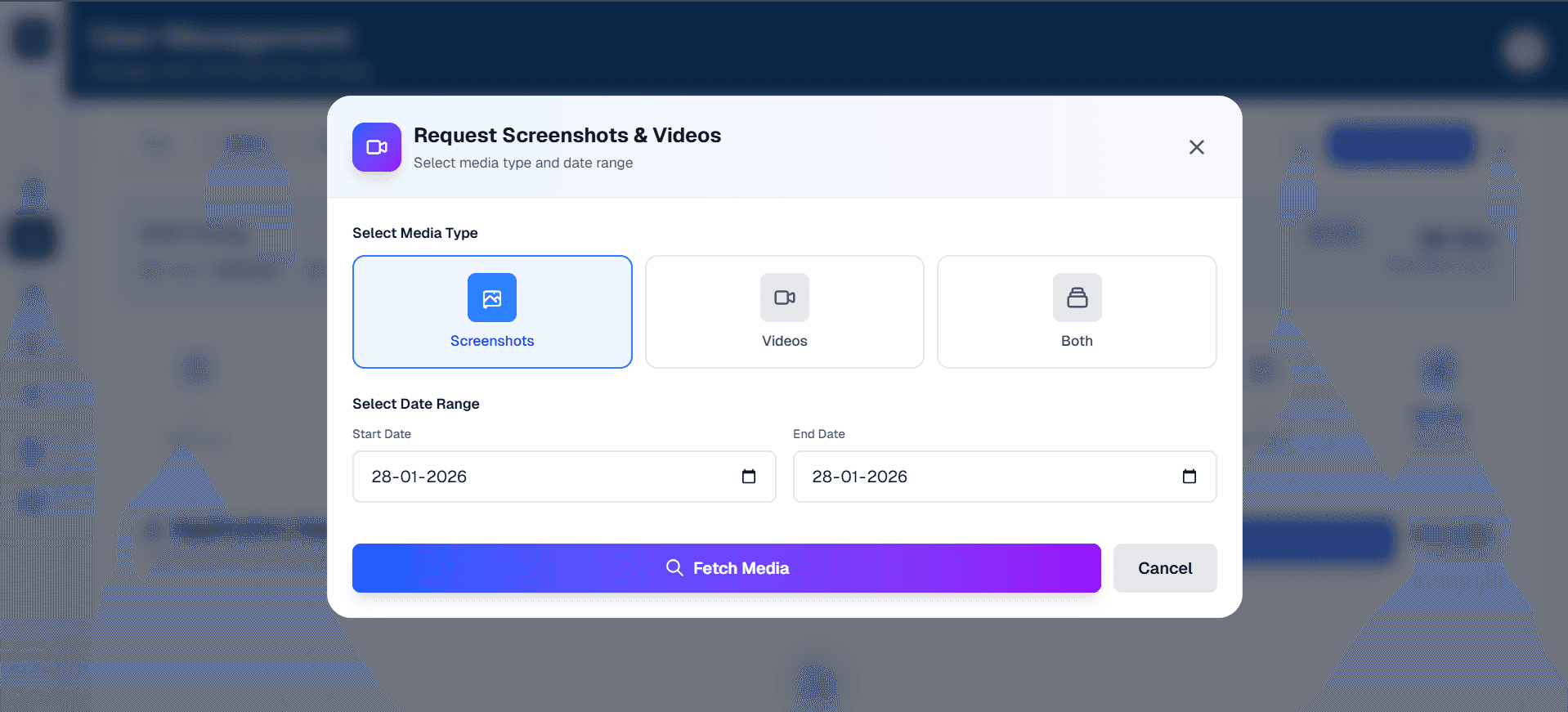 Automatic screenshots and videos